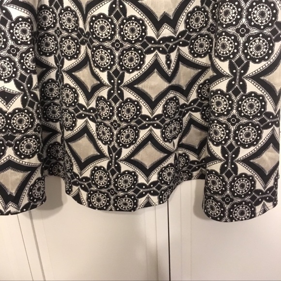 Isabel Toledo Gold Foil with Black Design Skirt - Picture 5 of 8